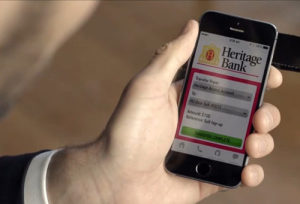Application de Heritage Bank pour le costume connecté