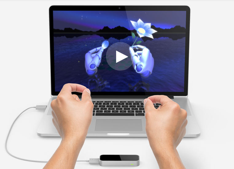 Leap Motion sans contact avec l'ordiateur